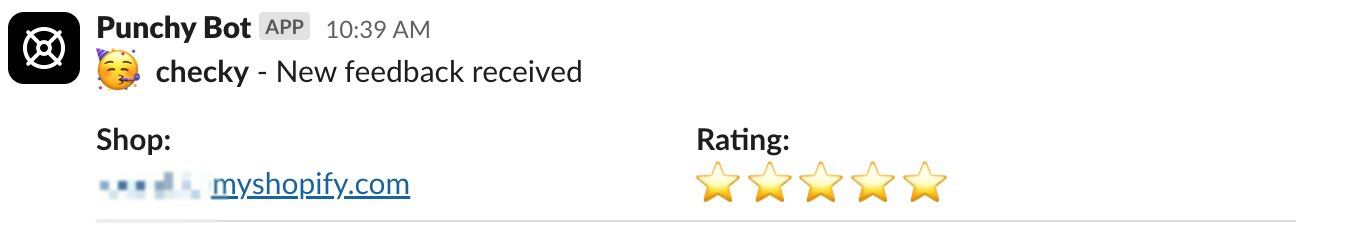 Feedback Slack